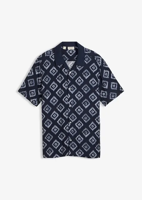 Camicia a maniche corte con colletto resort, bonprix