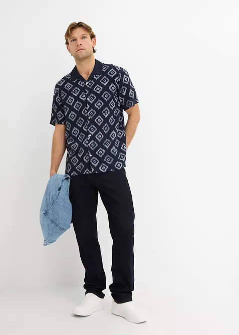 Camicia a maniche corte con colletto resort, bonprix