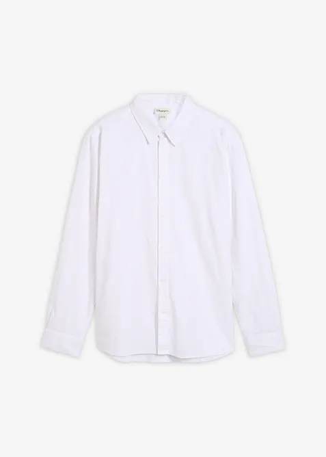 Camicia a maniche lunghe in misto lino fresco, modern fit, bonprix