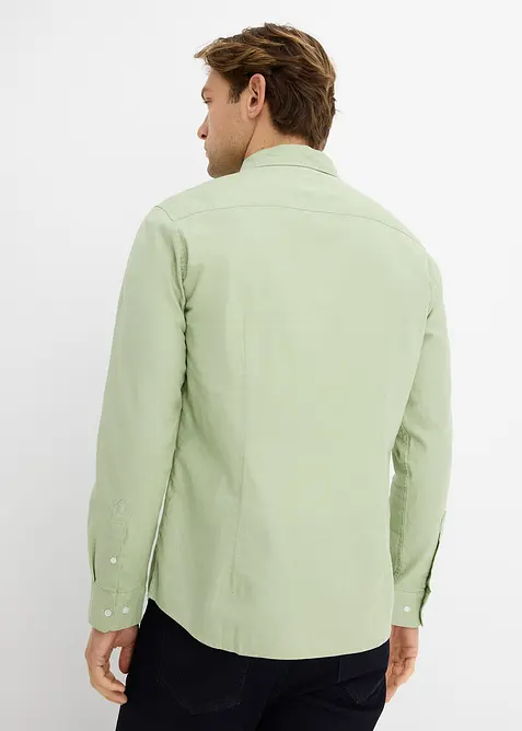 Camicia a maniche lunghe in misto lino fresco, modern fit, bonprix
