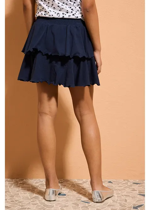 Gonna pantalone in jersey di misto cotone biologico elasticizzato, bonprix