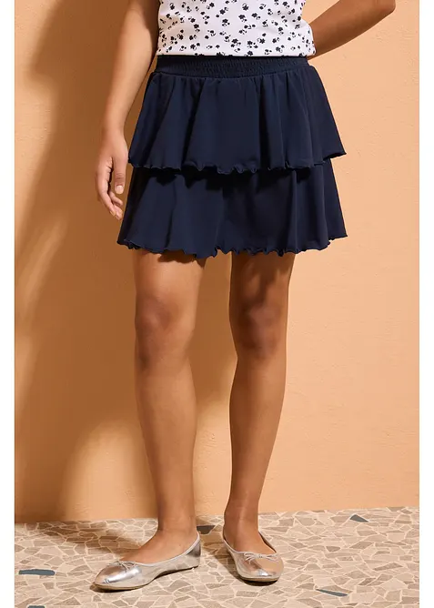 Gonna pantalone in jersey di misto cotone biologico elasticizzato, bonprix