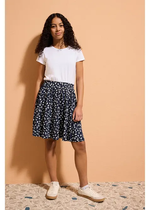 Abito in jersey di misto cotone biologico elasticizzato, bonprix