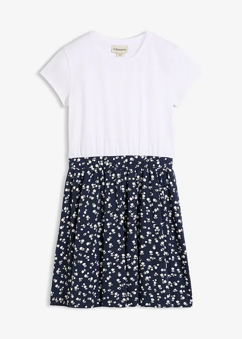 Abito in jersey di misto cotone biologico elasticizzato, bonprix