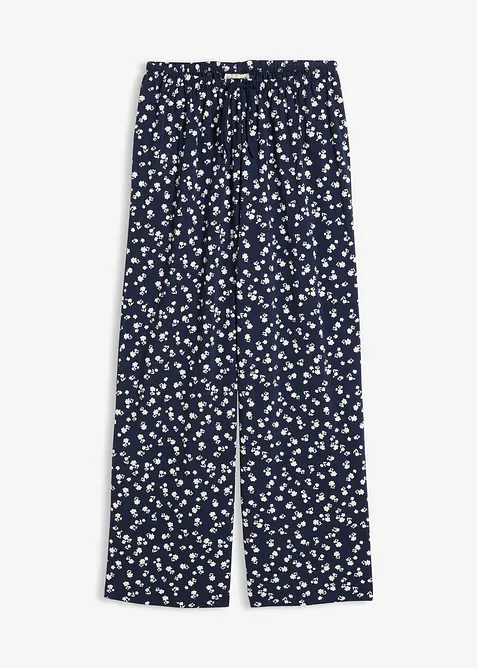 Pantaloni in jersey a trama operata, bonprix