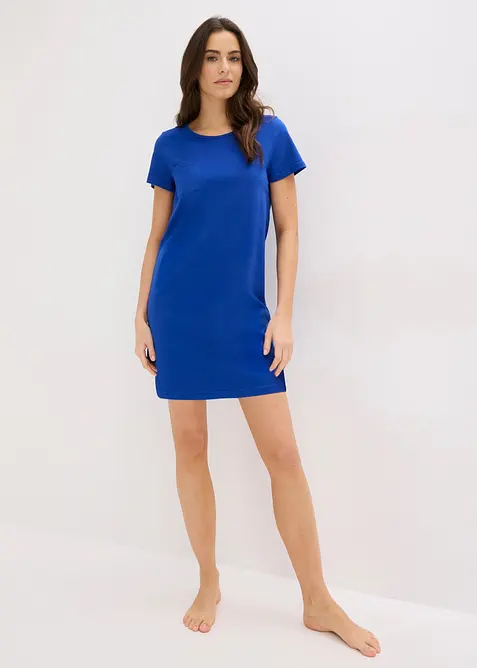 Camicia da notte corta in puro cotone (pacco da 2), bonprix