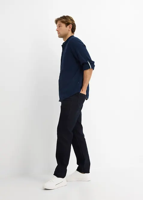 Camicia a maniche lunghe in misto lino fresco, bonprix