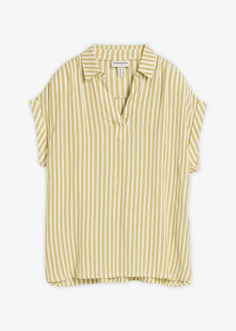 Blusa a maniche corte in viscosa fluente, bonprix