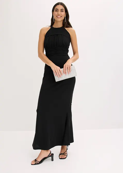 Abito da sera in cr&ecirc;pe  strutturato, bonprix