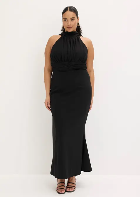 Abito da sera in cr&ecirc;pe  strutturato, bonprix