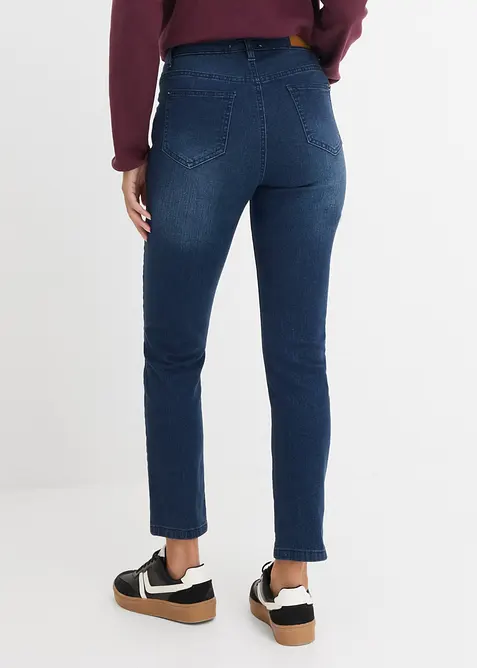 Jeans skinny cropped, vita alta, bonprix