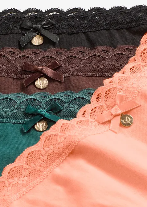 Slip con pizzo (pacco da 5), bonprix