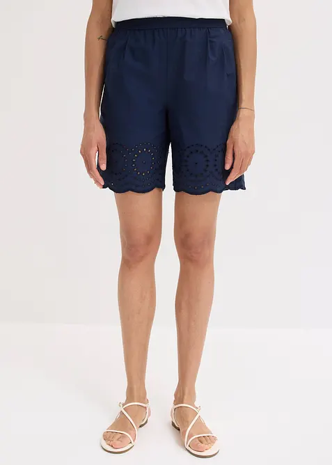 Shorts in puro cotone con elastico in vita, bonprix