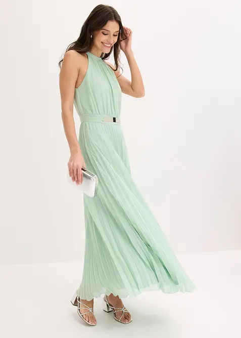 Abito da sera plissettato in fine chiffon, bonprix
