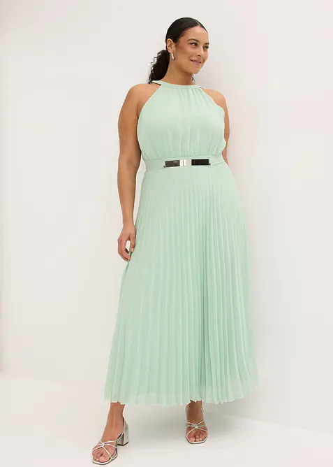 Abito da sera plissettato in fine chiffon, bonprix