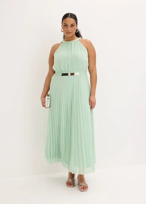 Abito da sera plissettato in fine chiffon, bonprix