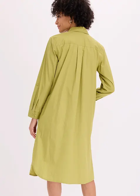 Abito chemisier in popeline di cotone, bonprix