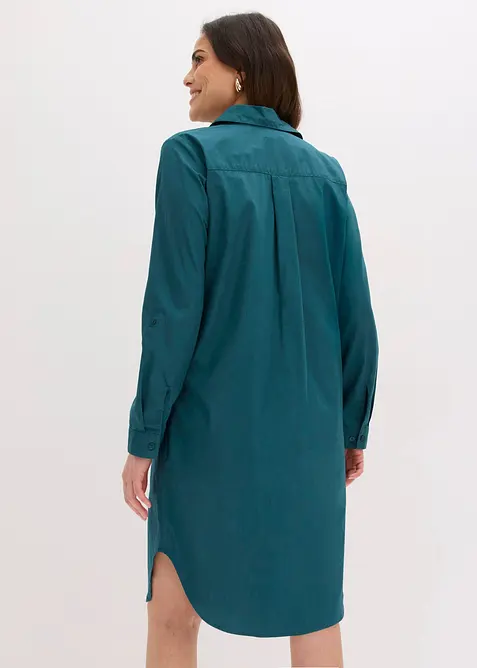 Abito chemisier in popeline di cotone, bonprix