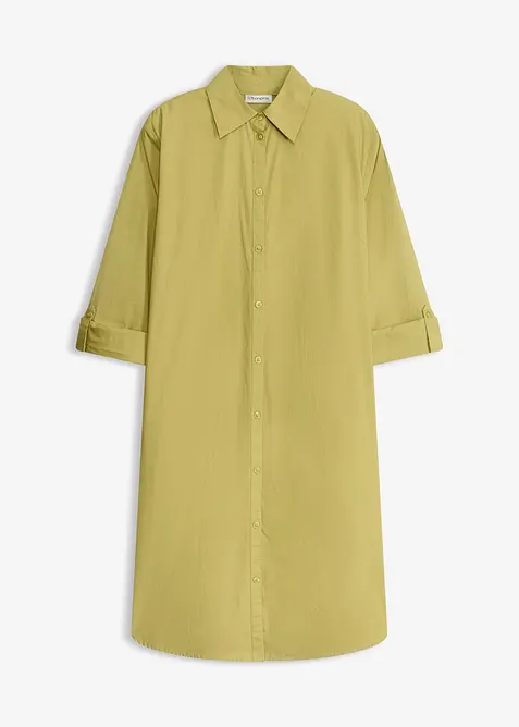 Abito chemisier in popeline di cotone, bonprix