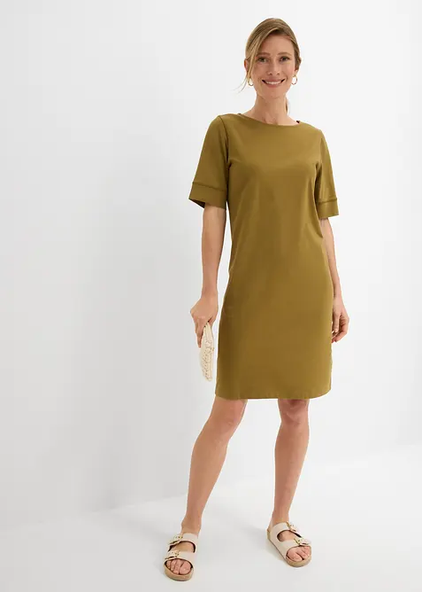 Abito in maglina di misto cotone elasticizzato, bonprix