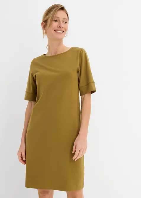 Abito in maglina di misto cotone elasticizzato, bonprix