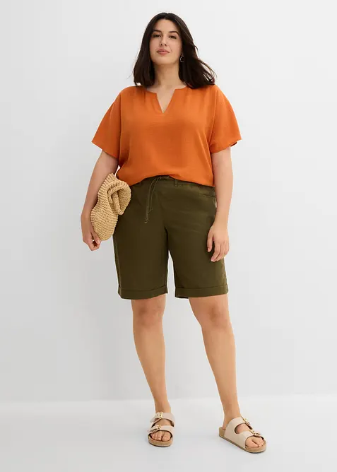 Bermuda in misto lino, bonprix