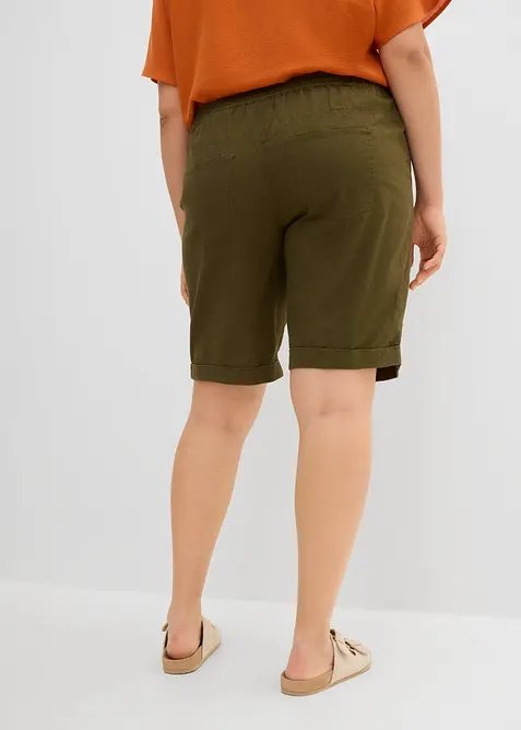 Bermuda in misto lino, bonprix