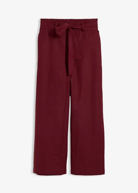 Pantaloni culotte in misto lino leggero, bonprix