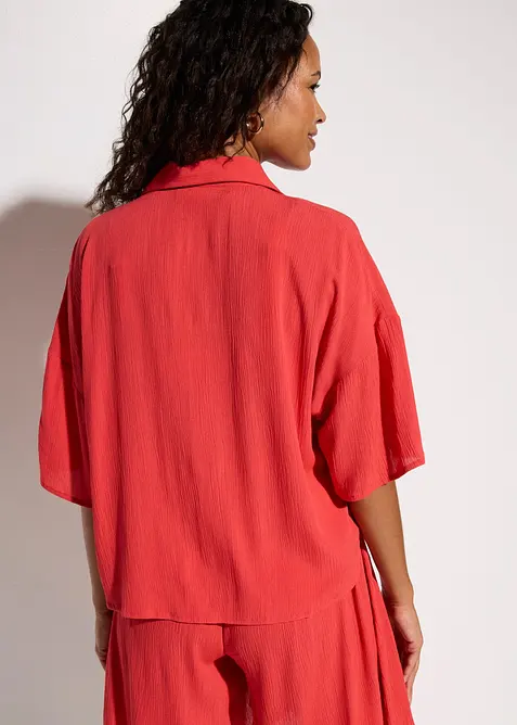 Blusa corta da mare in viscosa fluida, bonprix