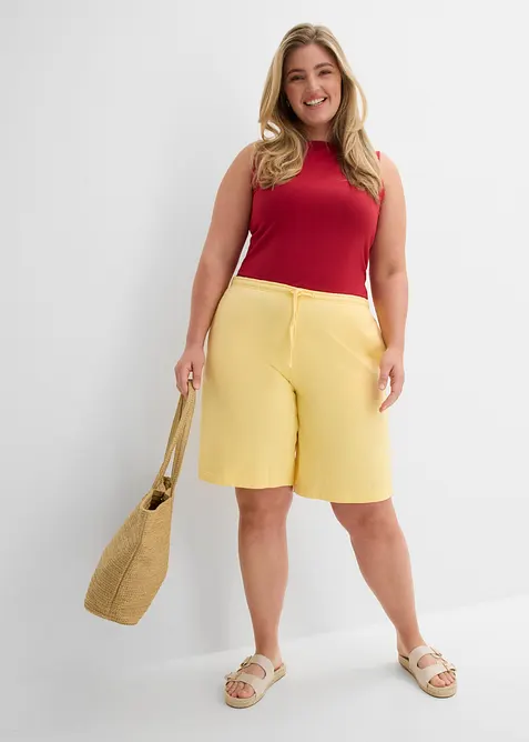 Bermuda in felpa di puro cotone biologico, bonprix