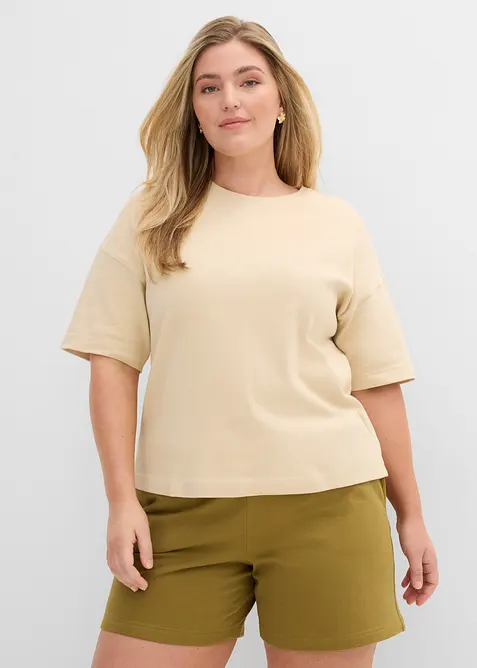 T-shirt boxy in cotone biologico pesante, bonprix