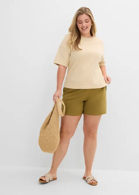 T-shirt boxy in cotone biologico pesante, bonprix