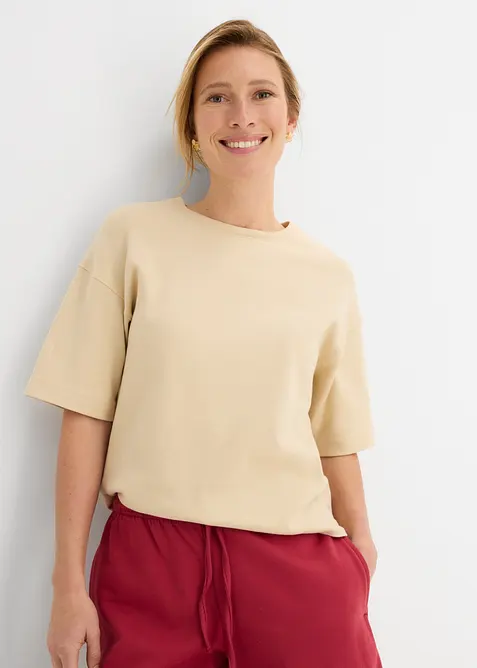 T-shirt boxy in cotone biologico pesante, bonprix