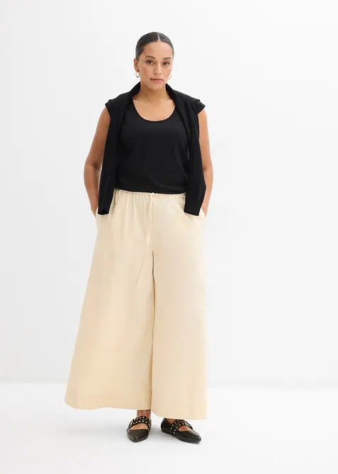 Pantaloni culotte in puro cotone biologico, bonprix
