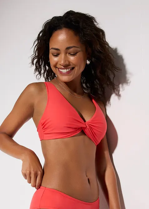 Reggiseno a bustier per bikini con dettaglio attorcigliato, bonprix