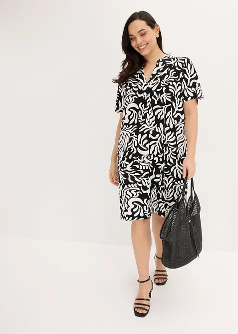 Abito tunica in misto viscosa morbido, bonprix