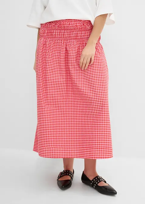 Gonna lunga in misto cotone elasticizzato, bonprix