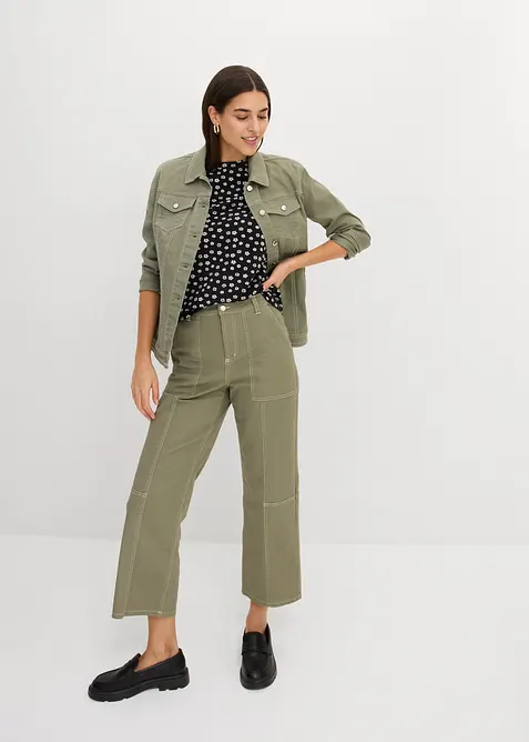 Maglia in misto cotone ed elastan (pacco da 3), bonprix