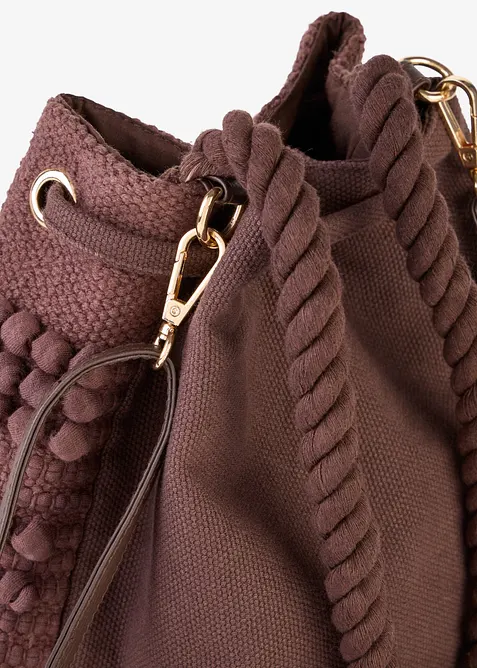 Borsa a secchiello con lavorazione strutturata, bonprix