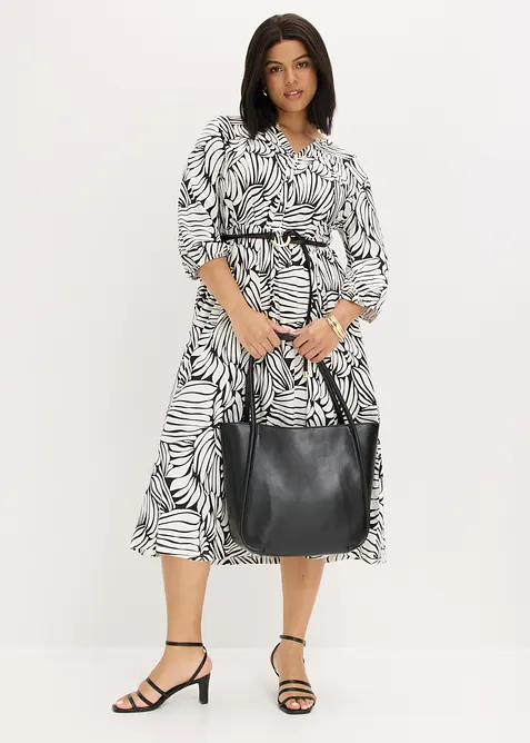 Abito tunica in misto viscosa morbido, bonprix