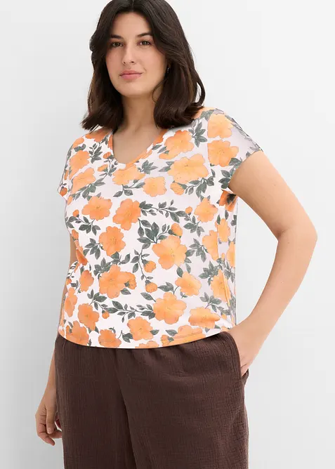 T-shirt in puro cotone, bonprix