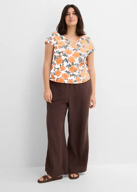 T-shirt in puro cotone, bonprix