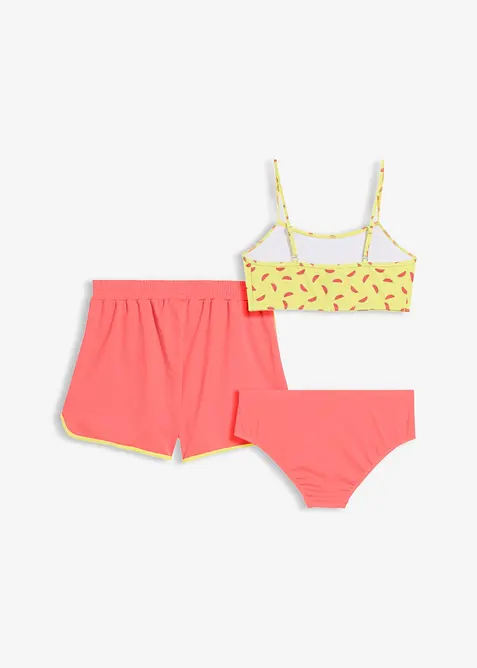 Bikini e pantaloncini (set 3 pezzi), bonprix