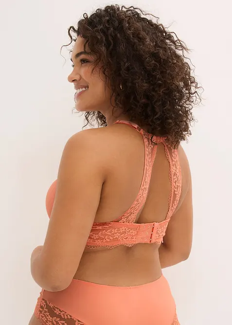 Reggiseno con coppe preformate e pizzo floreale, bonprix
