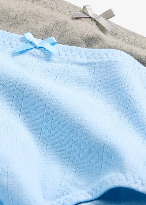 Slip a vita alta in cotone leggero (pacco da 4), bonprix