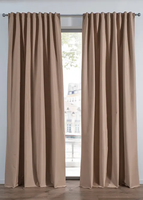 Tenda oscurante con rivestimento nero al retro (pacco da 1), bonprix