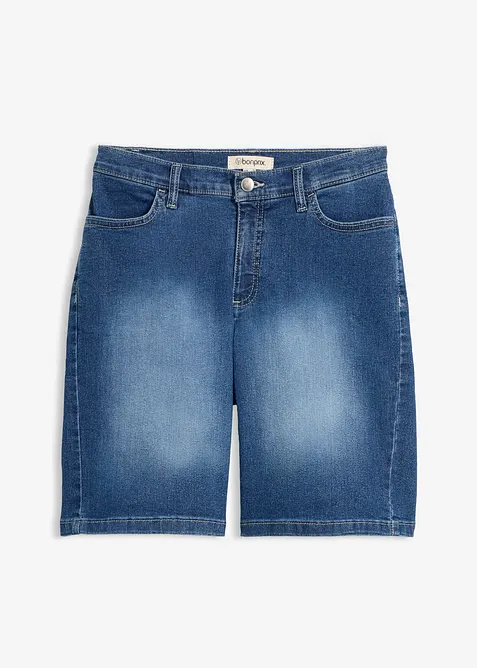 Bermuda in jeans, vita media, bonprix