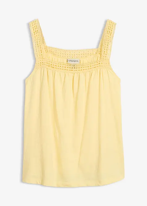 Top ampio con spalline in pizzo, bonprix