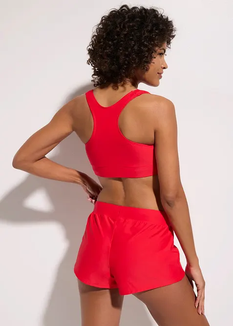 Bikini a bustier con pantaloncini da mare (set 2 pezzi), bonprix