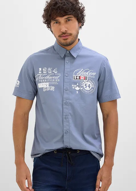 Camicia a maniche corte, slim fit, bonprix